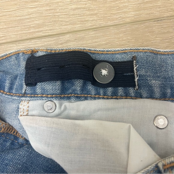 Wonder Nation Boys Slim Knit Stretch Denim Jeans Adjustable Waist, 10 Husky - Picture 7 of 8